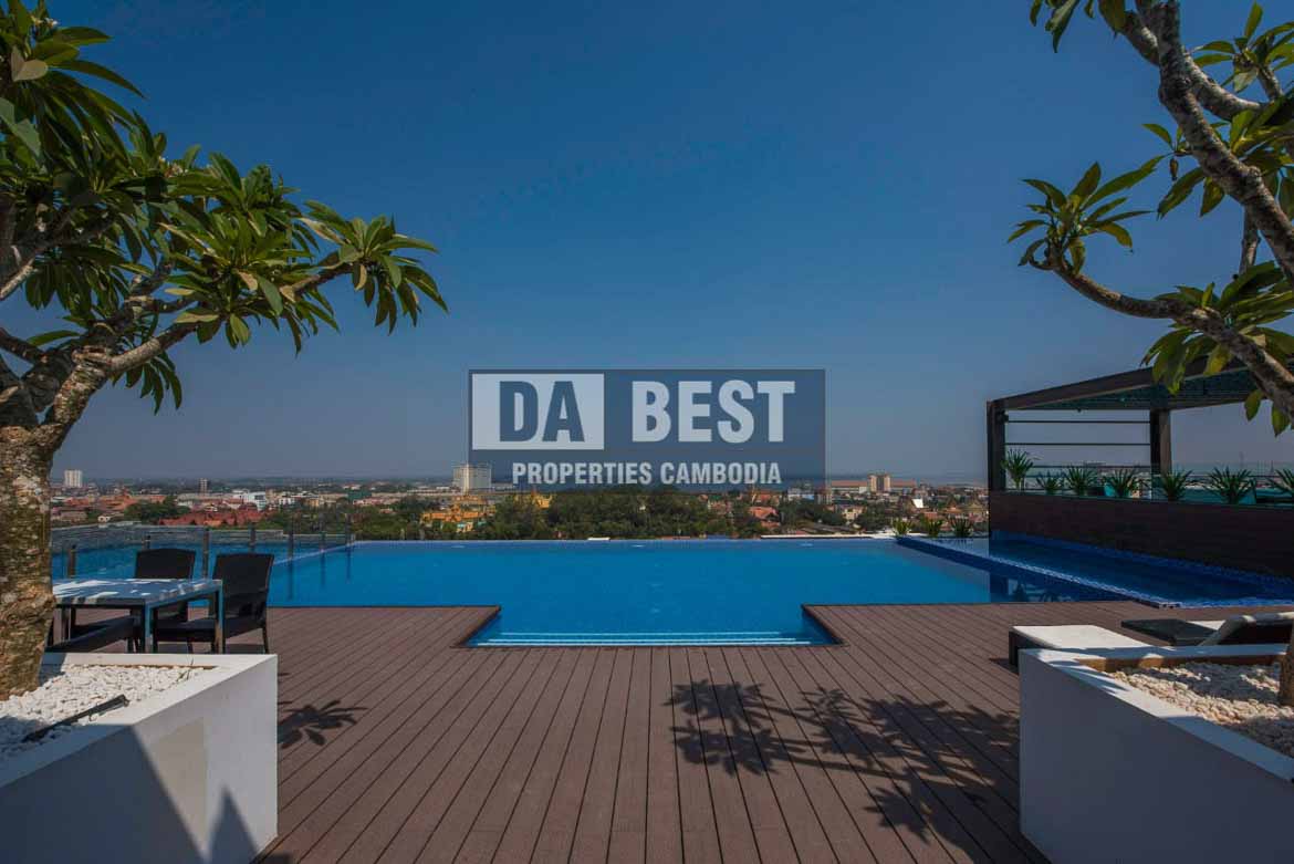 Luxury 1BR apartment for rent in Duan Penh - Phnom Penh swimming pool , gym -6