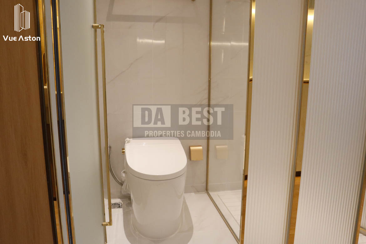 Vue Aston – Luxury Studio room Condo For Rent Koh Norea, Phnom Penh - Bathroom