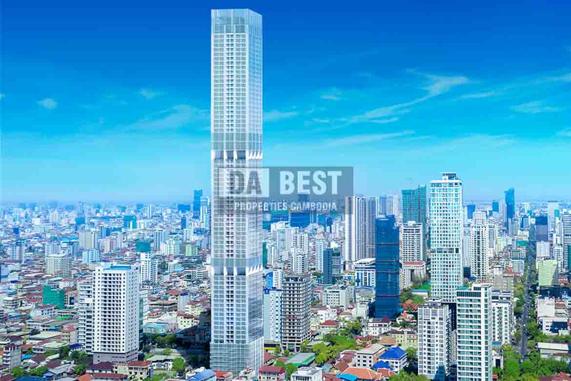 J Tower 3 stands tall with a sleek glass façade and elegant vertical lines, reflecting Phnom Penh’s skyline by day and glowing at night. Its modern design, combined with landscaped podiums and a striking entrance, makes it a true city landmark and symbol of luxury living.